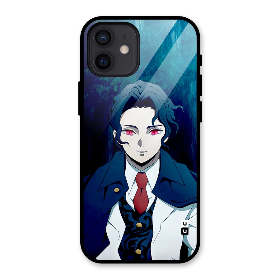 Muzan Kibutsuji Glass Back Case for iPhone 12