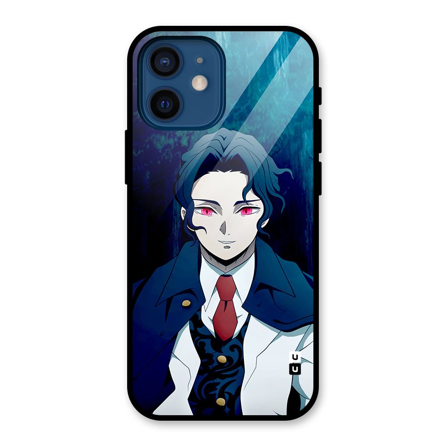 Muzan Kibutsuji Glass Back Case for iPhone 12 Mini