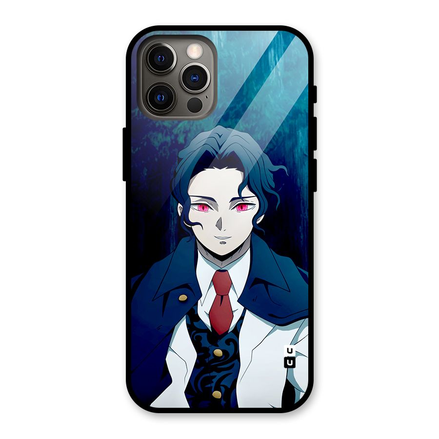 Muzan Kibutsuji Glass Back Case for iPhone 12 Pro