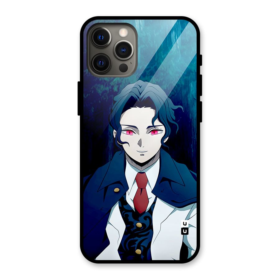 Muzan Kibutsuji Glass Back Case for iPhone 12 Pro Max