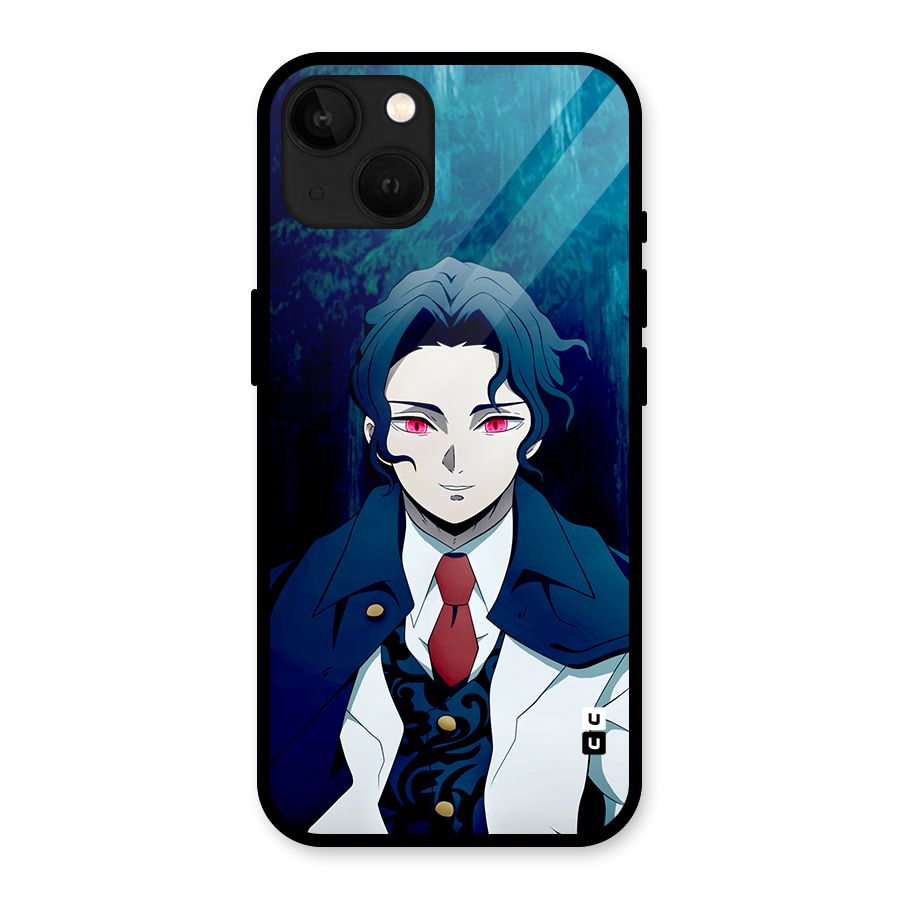 Muzan Kibutsuji Glass Back Case for iPhone 13