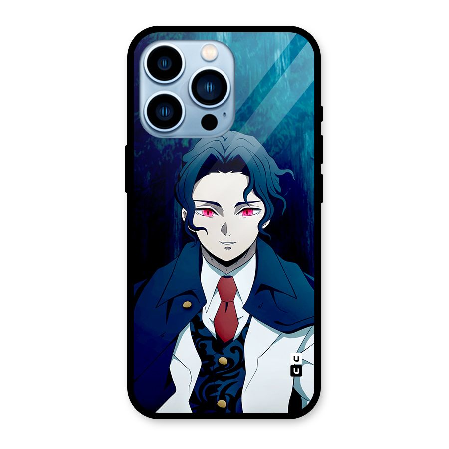 Muzan Kibutsuji Glass Back Case for iPhone 13 Pro