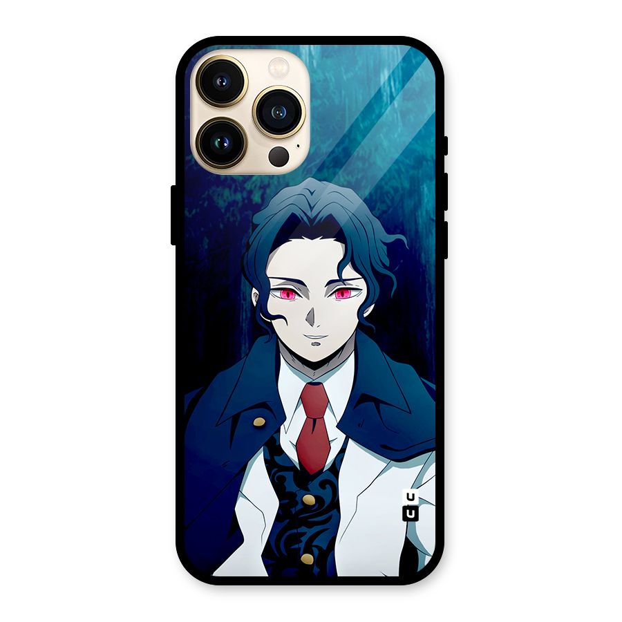 Muzan Kibutsuji Glass Back Case for iPhone 13 Pro Max