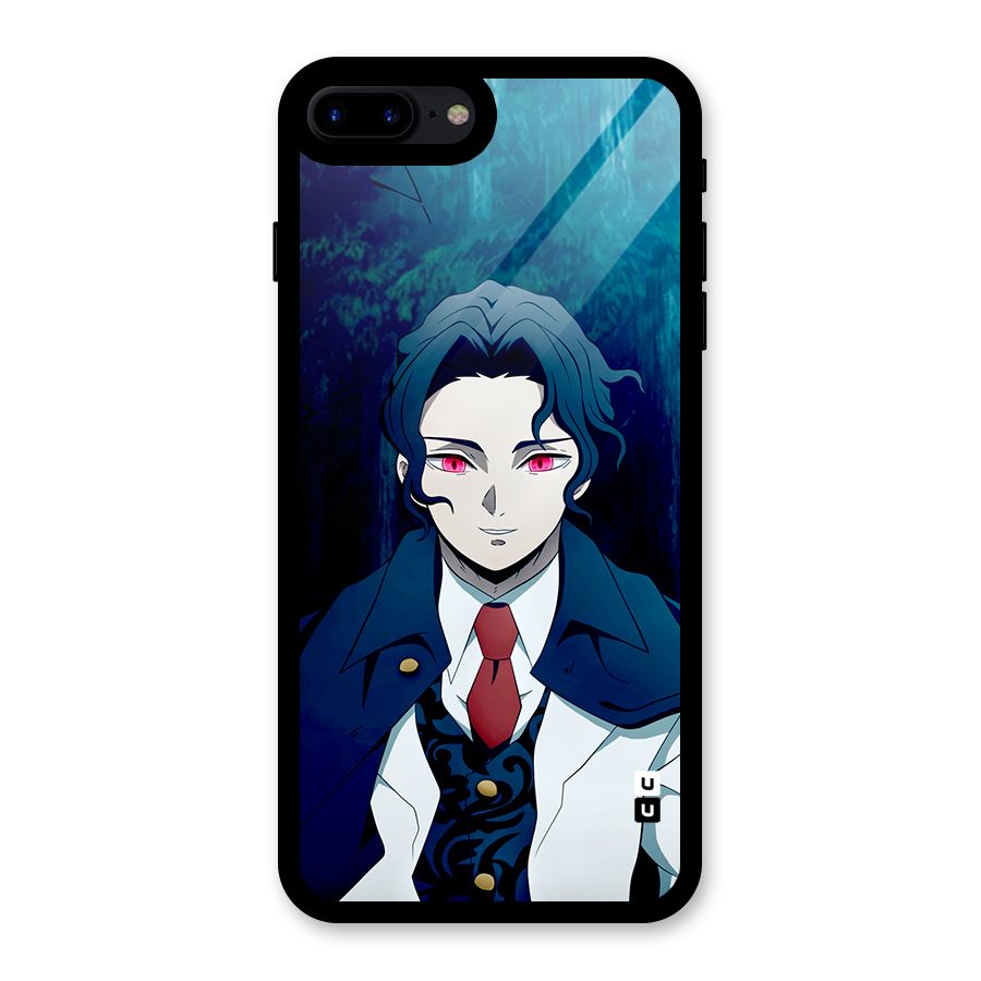 Muzan Kibutsuji Glass Back Case for iPhone 8 Plus