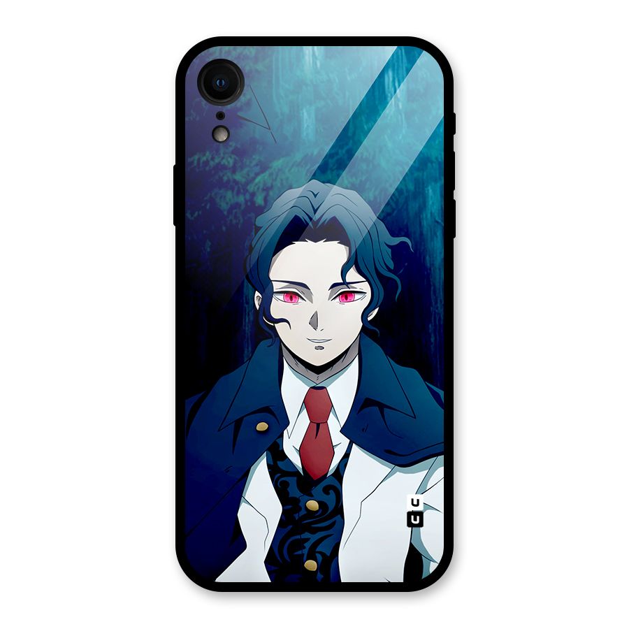 Muzan Kibutsuji Glass Back Case for iPhone XR