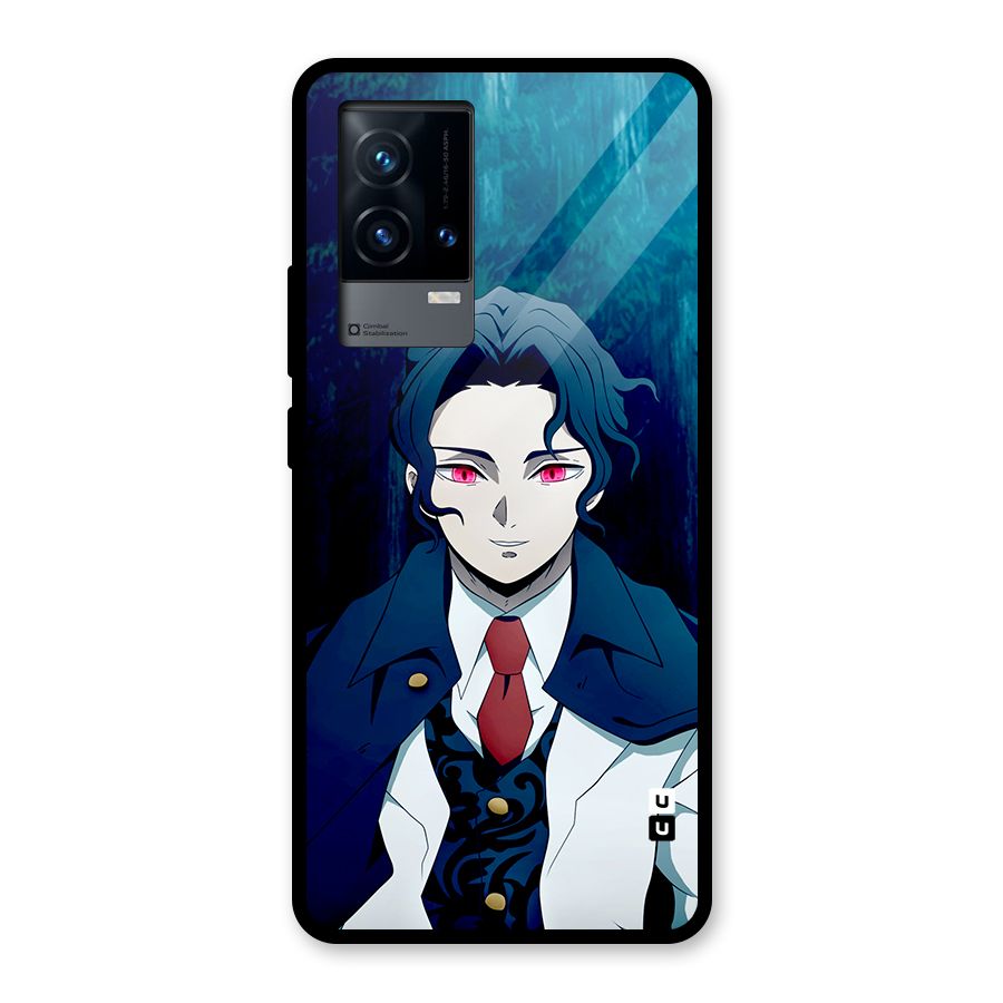 Muzan Kibutsuji Glass Back Case for iQOO 9 5G