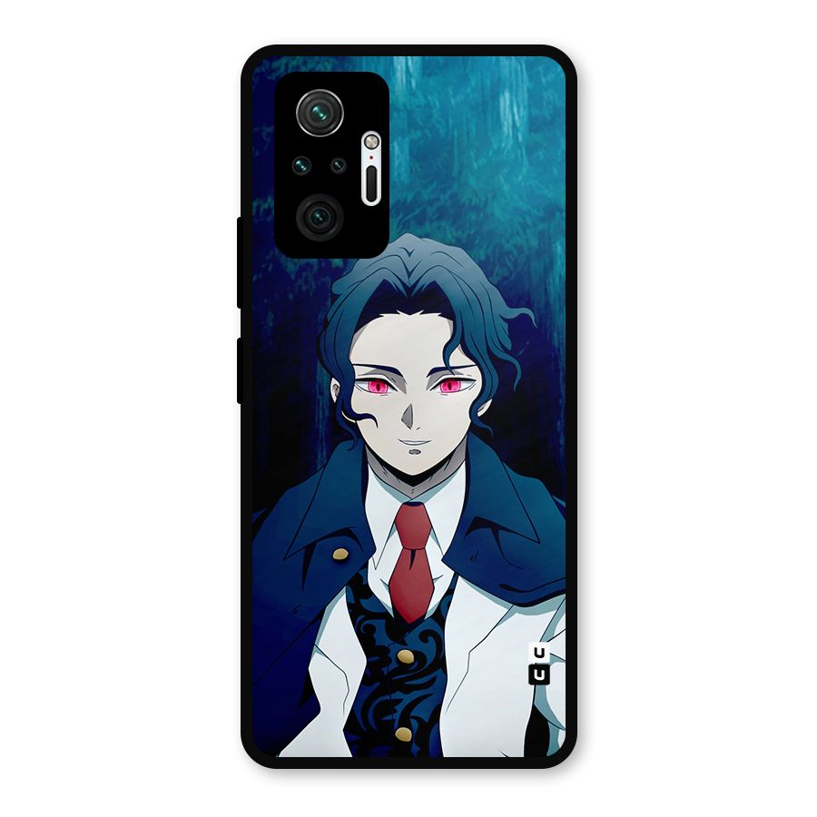 Muzan Kibutsuji Metal Back Case for Redmi Note 10 Pro