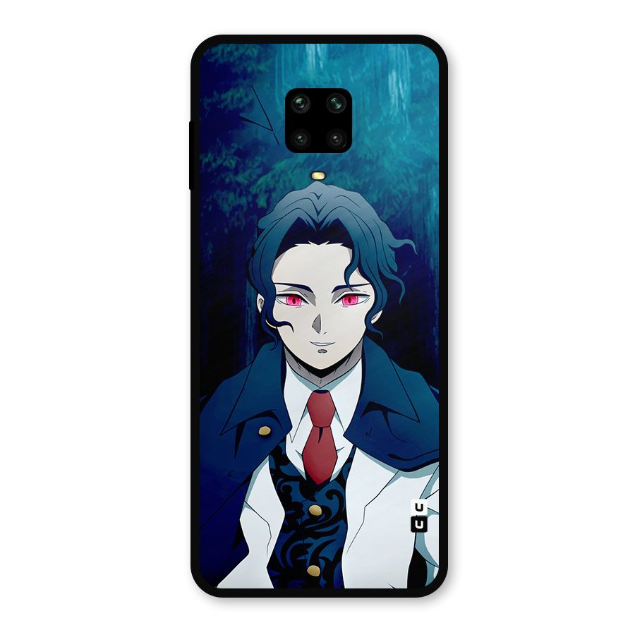 Muzan Kibutsuji Metal Back Case for Redmi Note 9 Pro Max