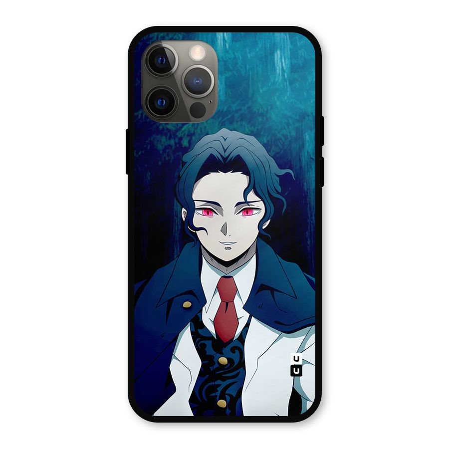 Muzan Kibutsuji Metal Back Case for iPhone 12 Pro
