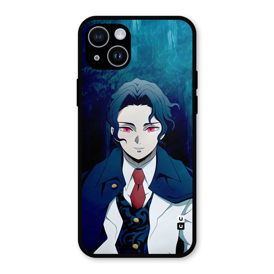 Muzan Kibutsuji Metal Back Case for iPhone 14