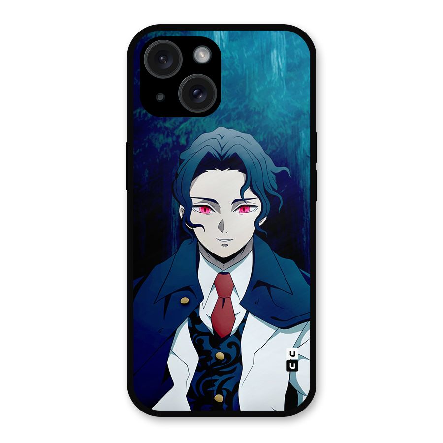Muzan Kibutsuji Metal Back Case for iPhone 15