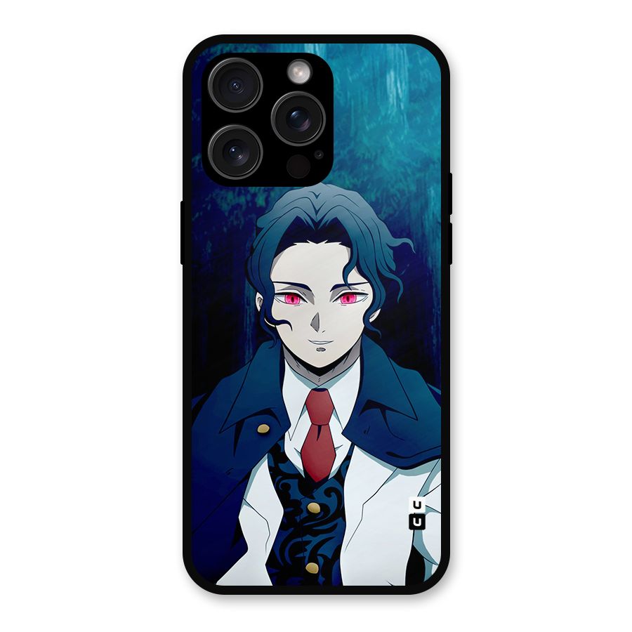 Muzan Kibutsuji Metal Back Case for iPhone 15 Pro Max
