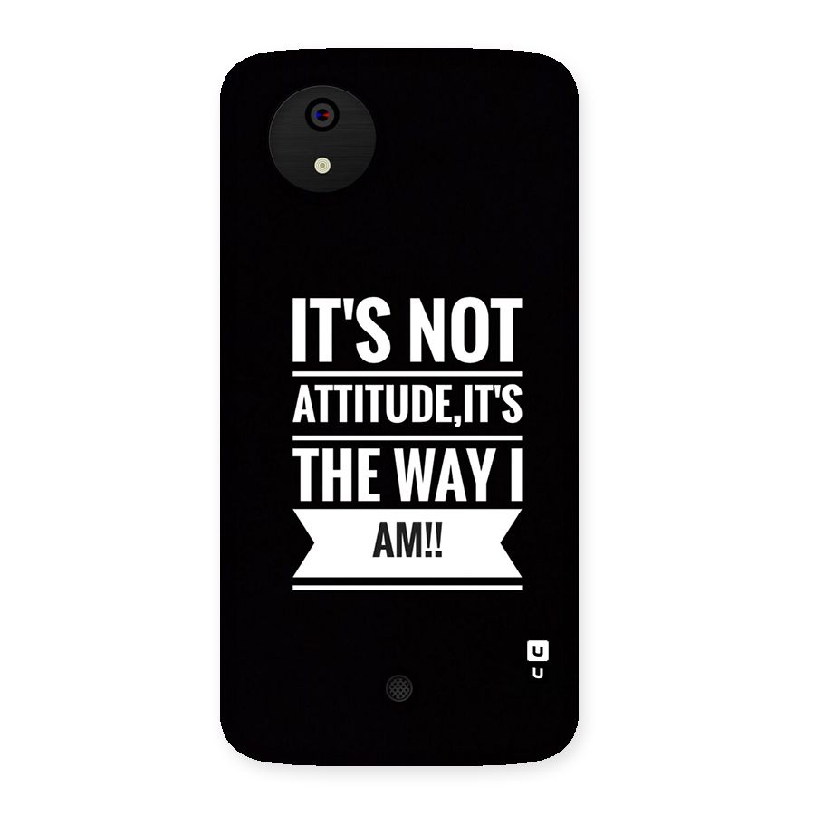 My Attitude Back Case for Canvas A1  AQ4501