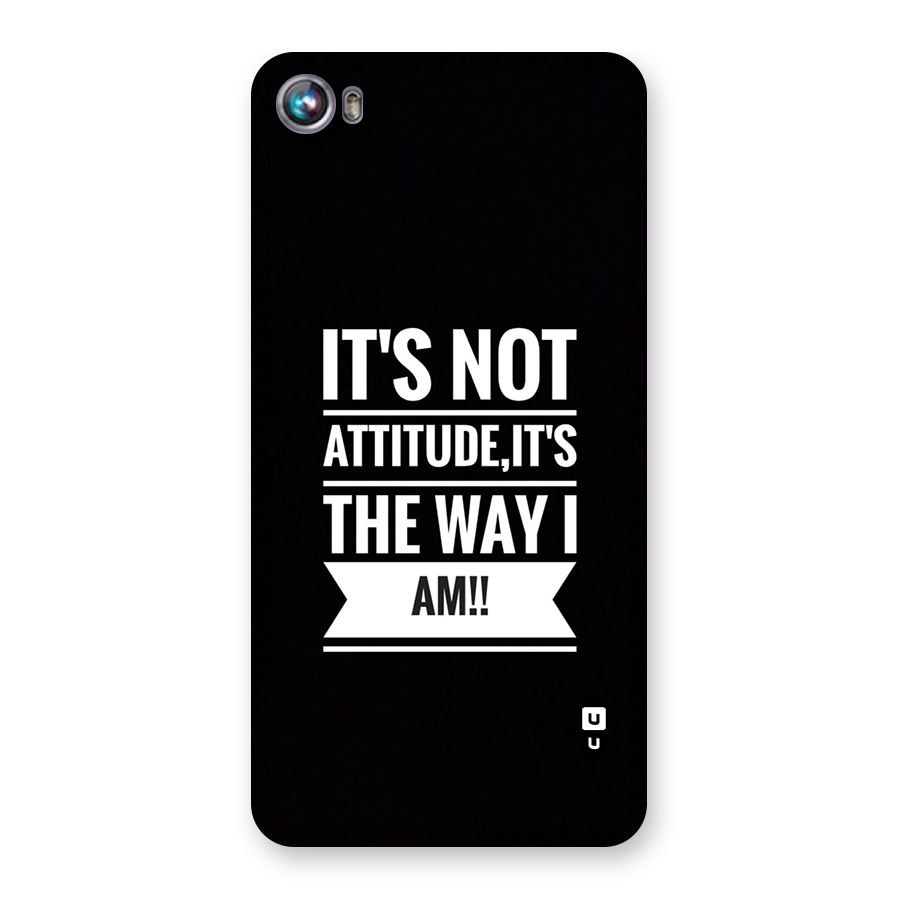 My Attitude Back Case for Canvas Fire 4 (A107)