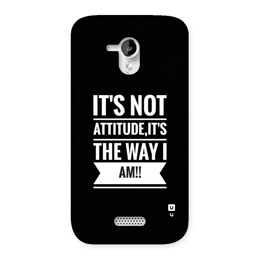 My Attitude Back Case for Canvas HD A116