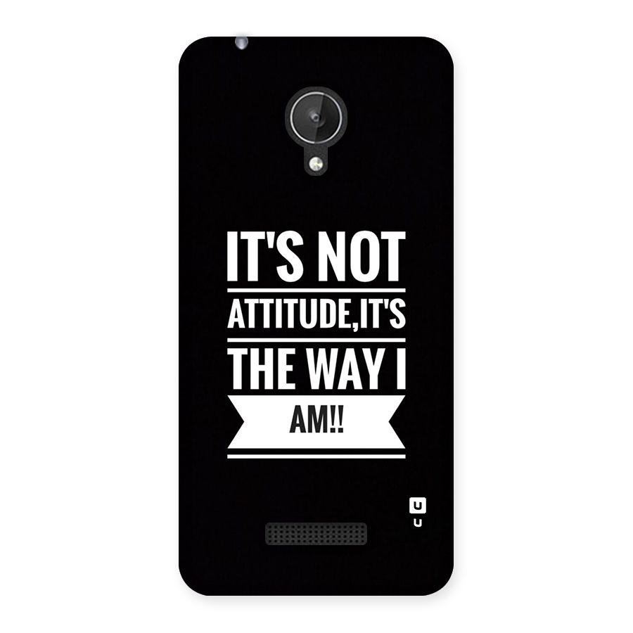 My Attitude Back Case for Canvas Spark Q380