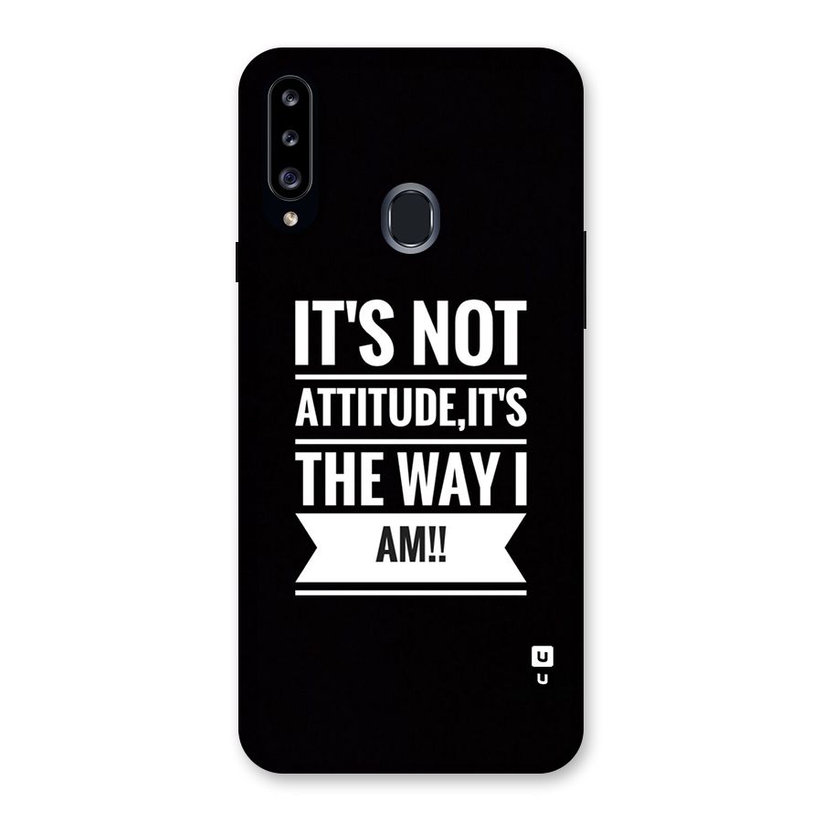 My Attitude Back Case for Galaxy A20s