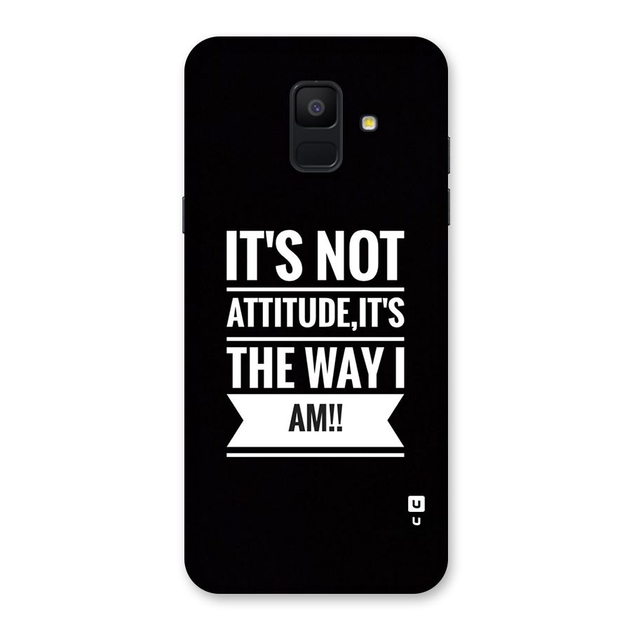 My Attitude Back Case for Galaxy A6 (2018)