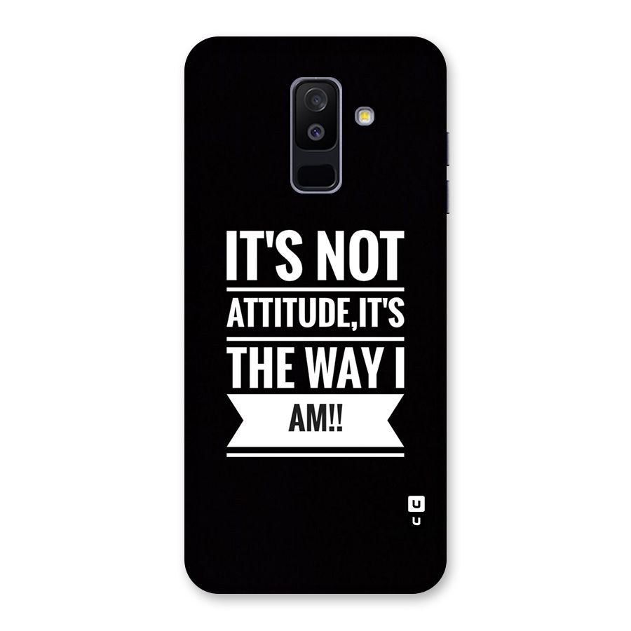 My Attitude Back Case for Galaxy A6 Plus