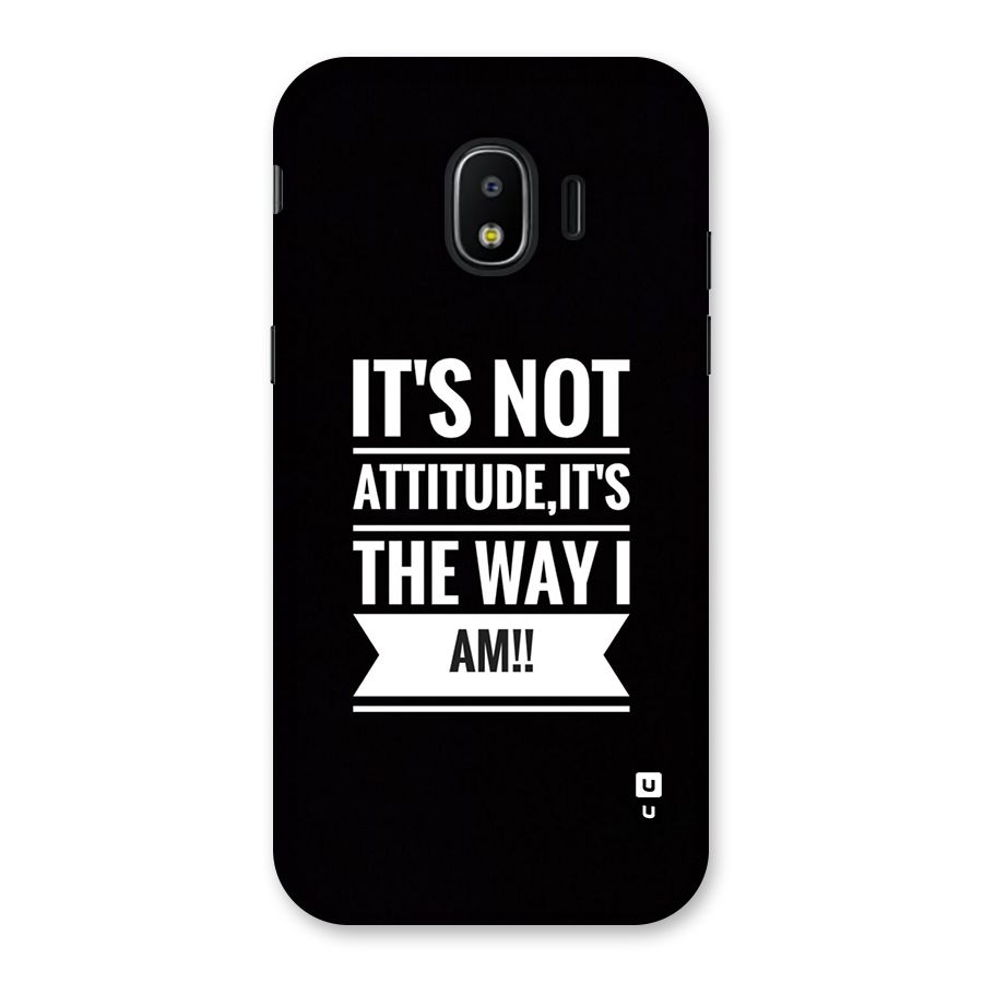 My Attitude Back Case for Galaxy J2 Pro 2018