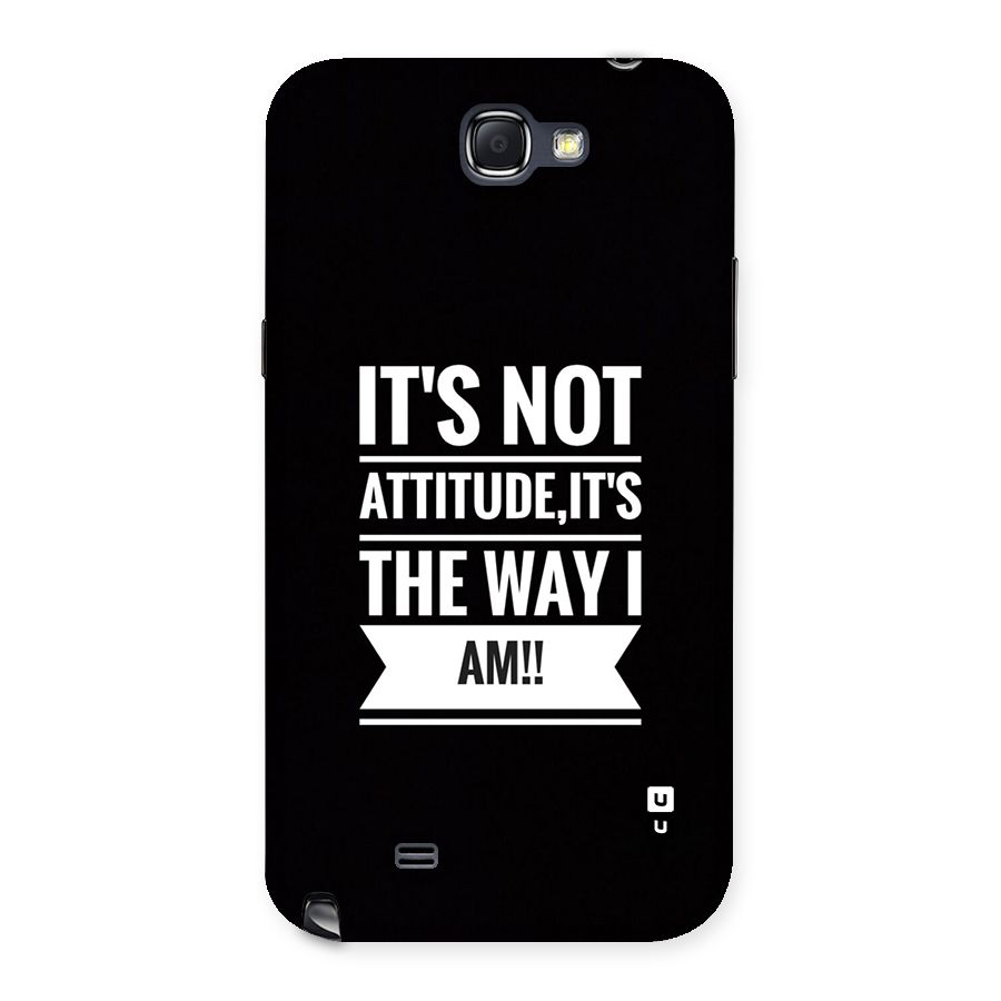 My Attitude Back Case for Galaxy Note 2