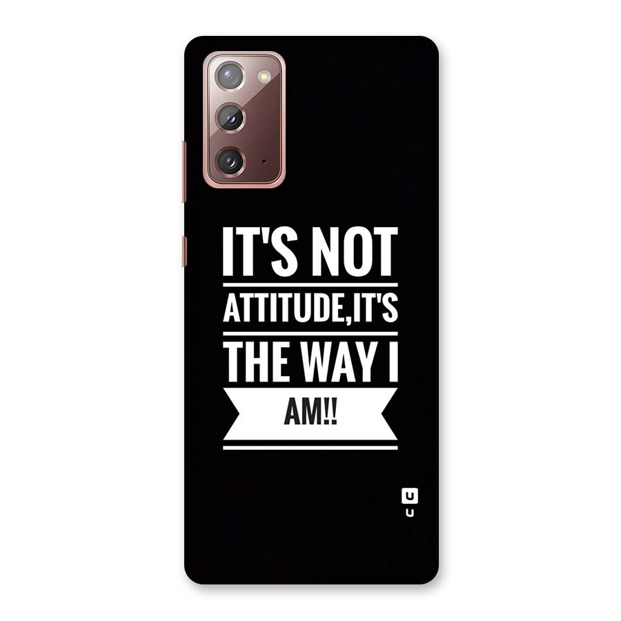 My Attitude Back Case for Galaxy Note 20