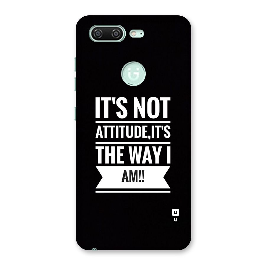 My Attitude Back Case for Gionee S10