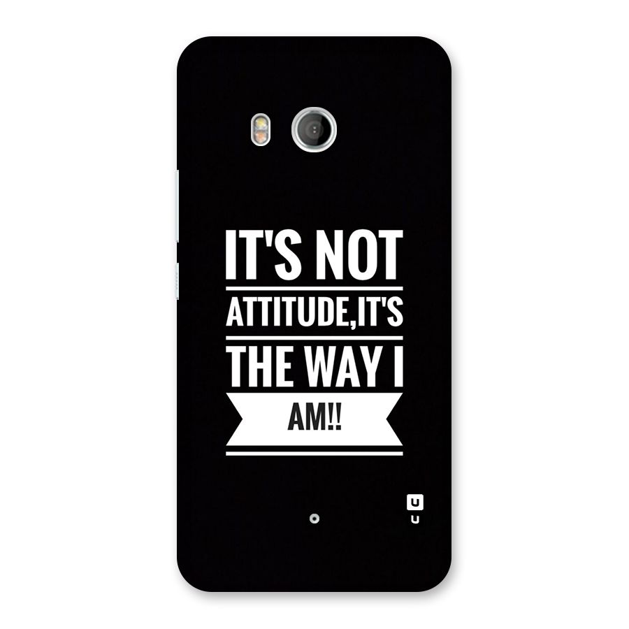 My Attitude Back Case for HTC U11