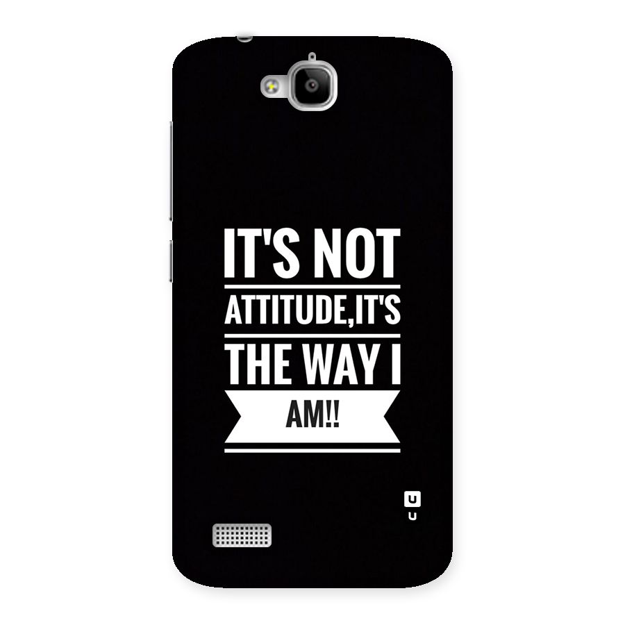 My Attitude Back Case for Honor Holly