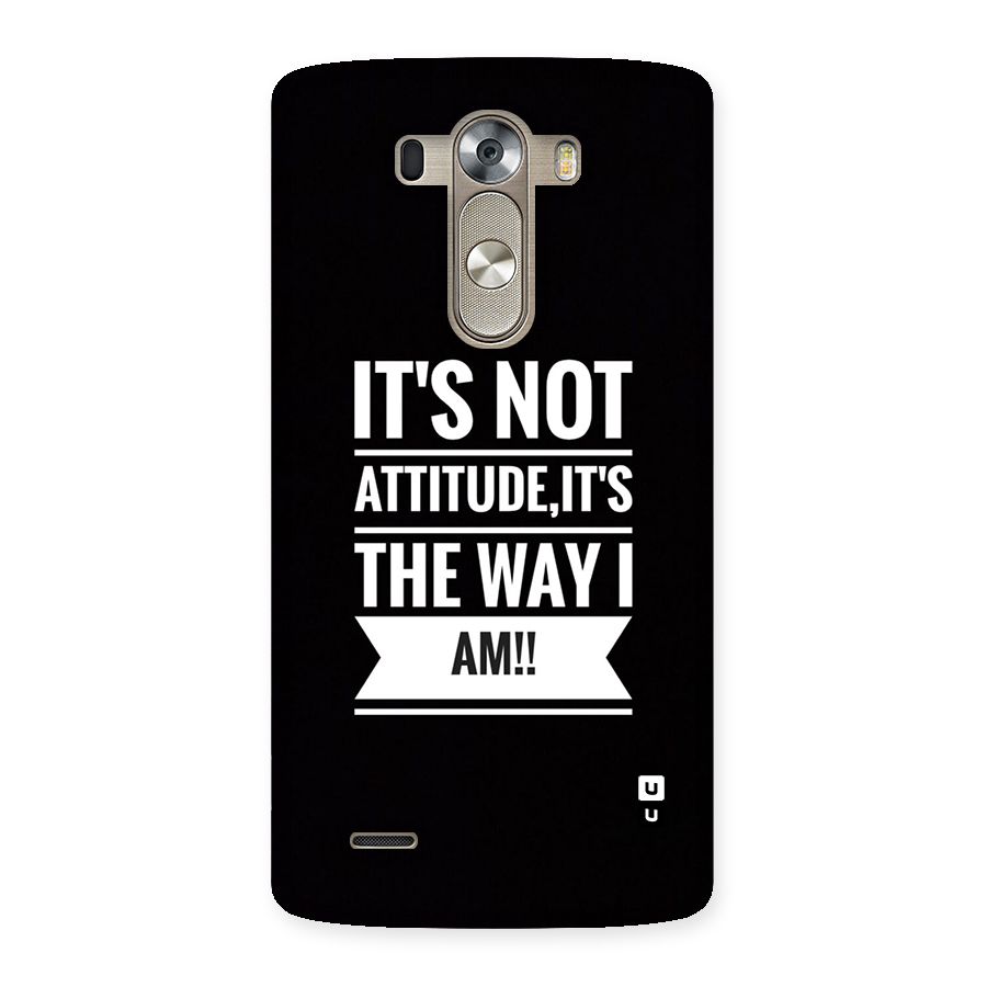 My Attitude Back Case for LG G3