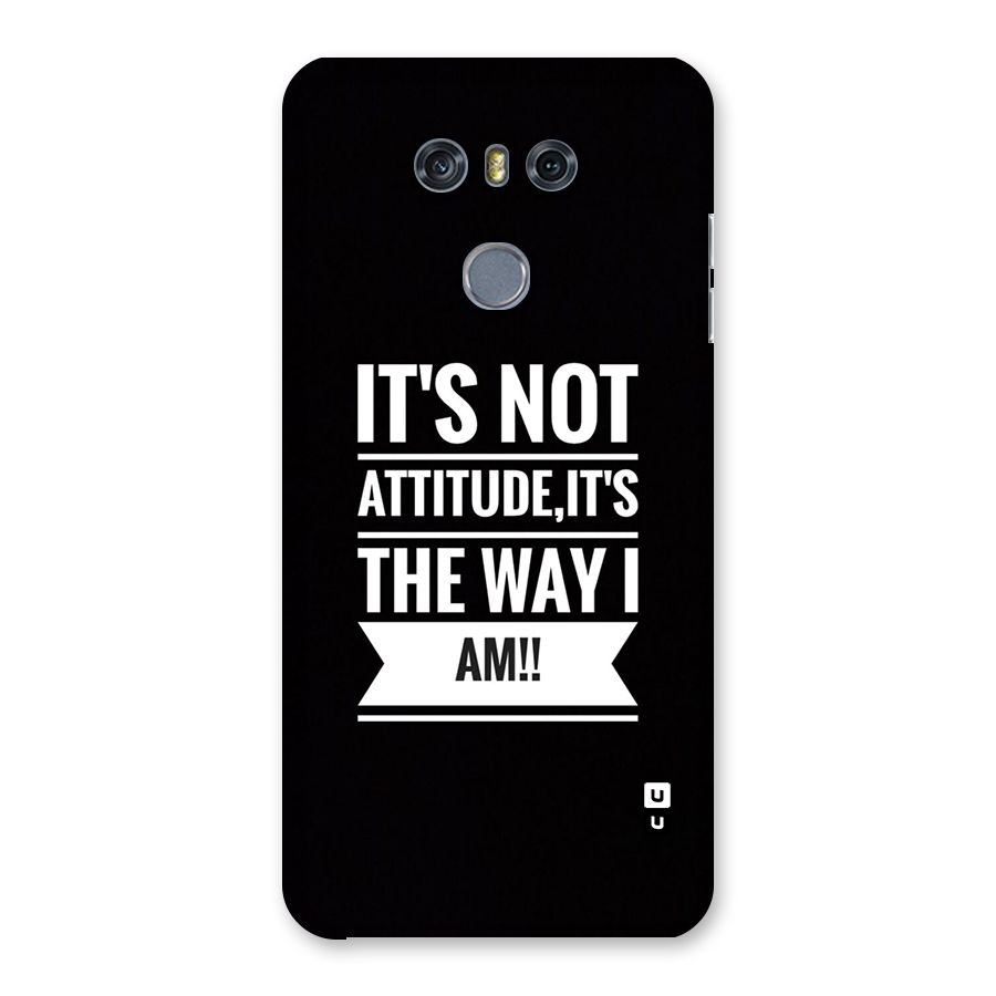 My Attitude Back Case for LG G6