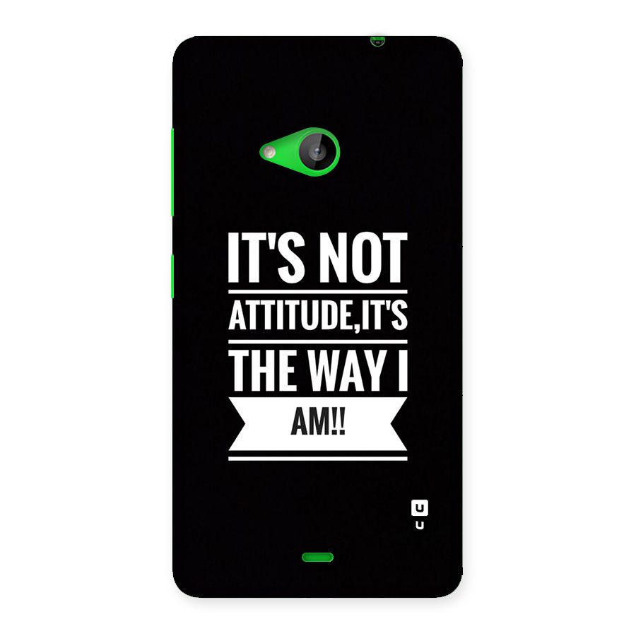 My Attitude Back Case for Lumia 535