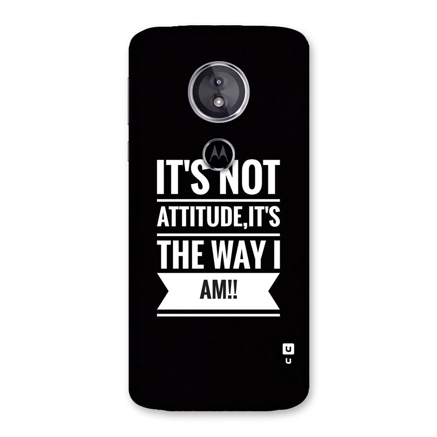 My Attitude Back Case for Moto E5