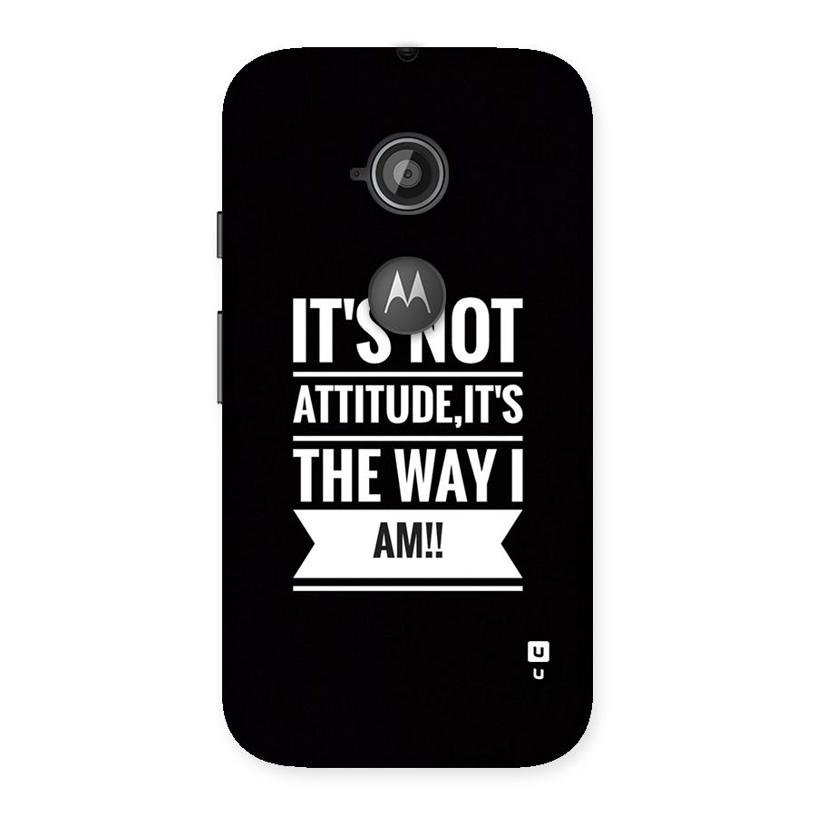 My Attitude Back Case for Moto E 2nd Gen
