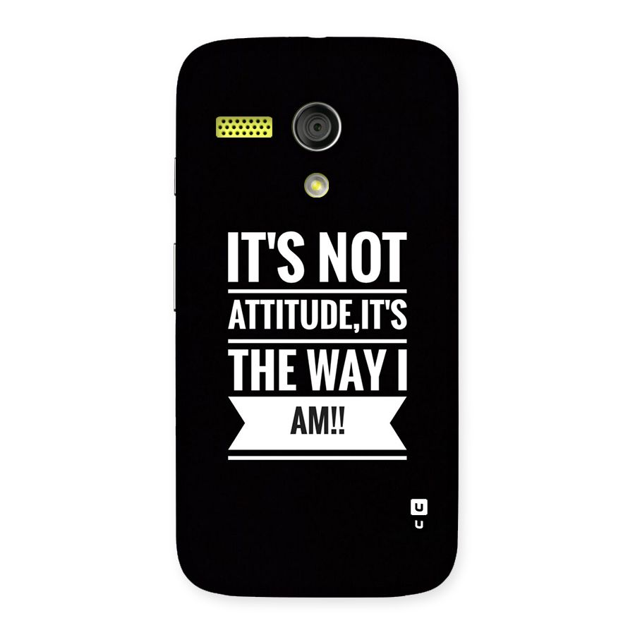 My Attitude Back Case for Moto G
