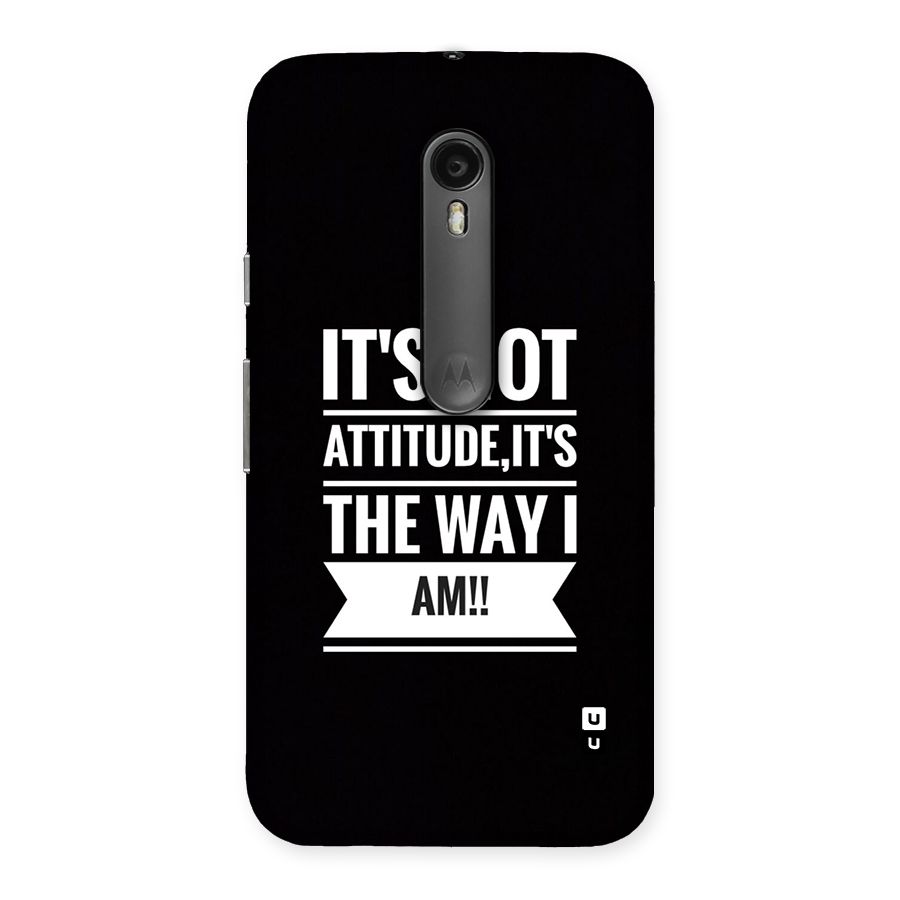 My Attitude Back Case for Moto G3