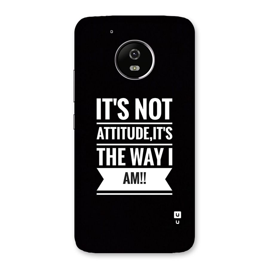 My Attitude Back Case for Moto G5