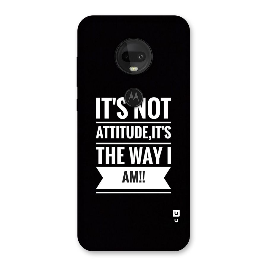 My Attitude Back Case for Moto G7