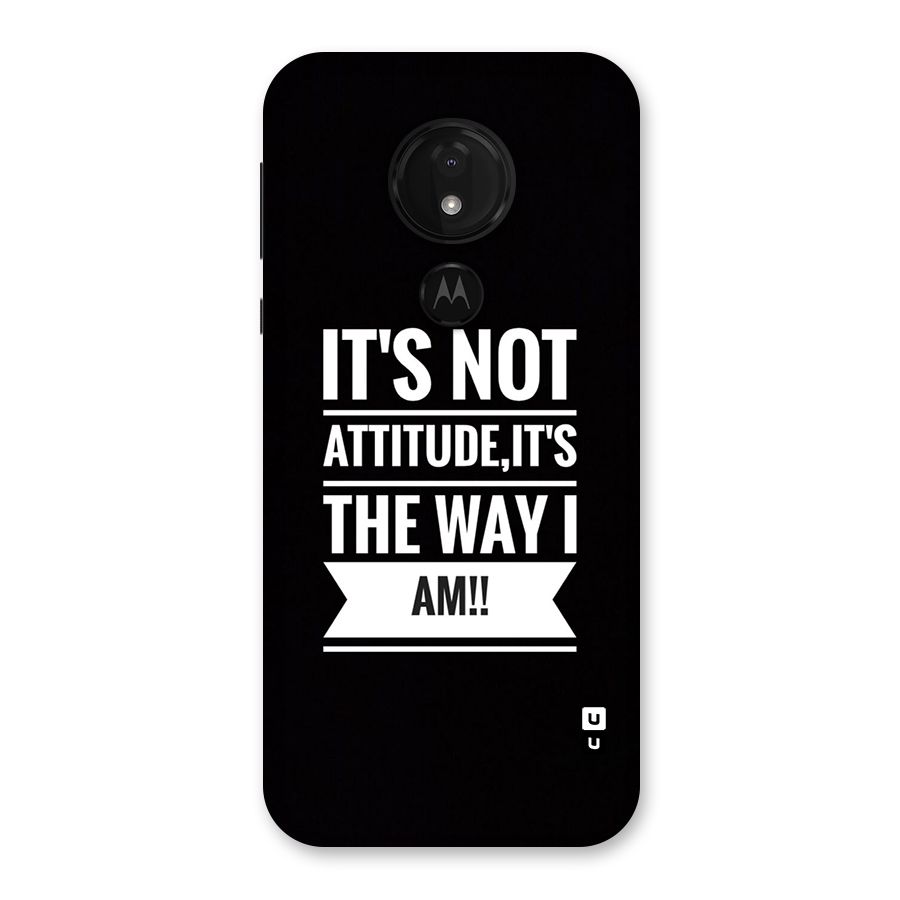 My Attitude Back Case for Moto G7 Power