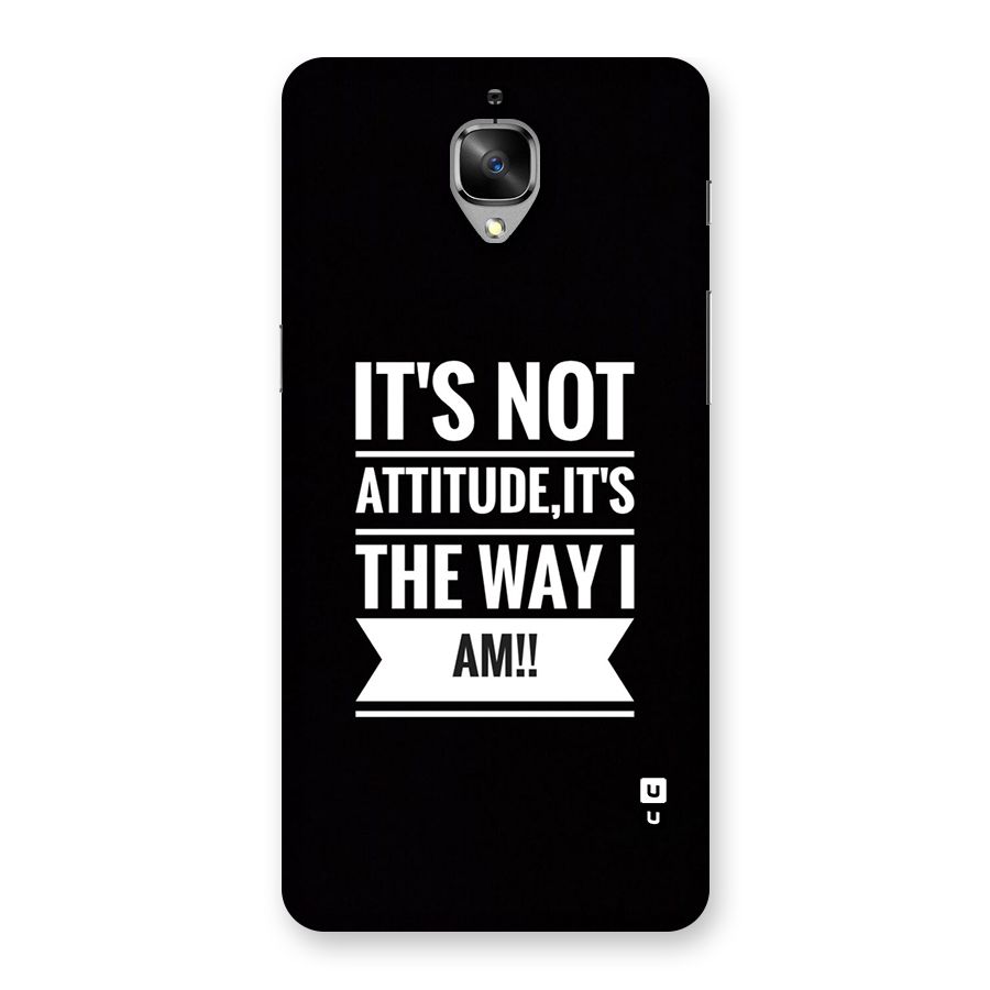 My Attitude Back Case for OnePlus 3