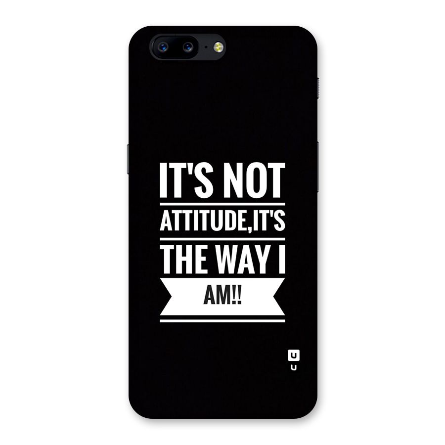 My Attitude Back Case for OnePlus 5