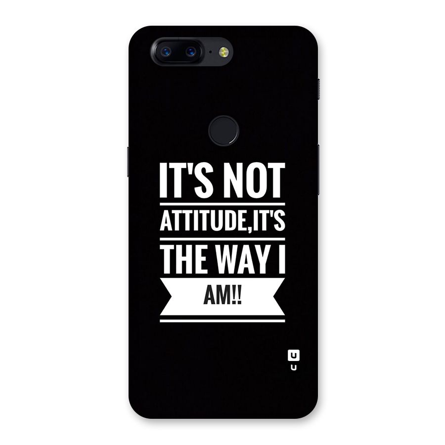 My Attitude Back Case for OnePlus 5T