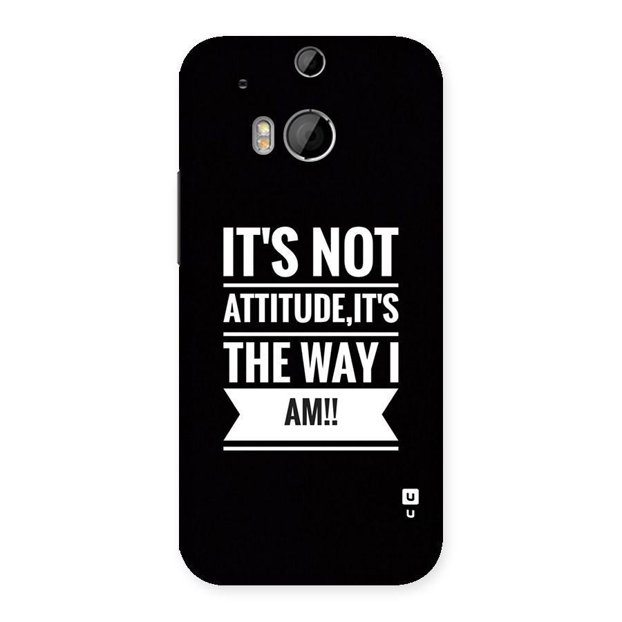 My Attitude Back Case for One M8