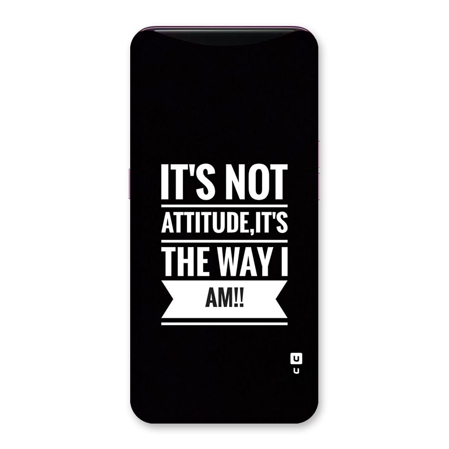 My Attitude Back Case for Oppo Find X