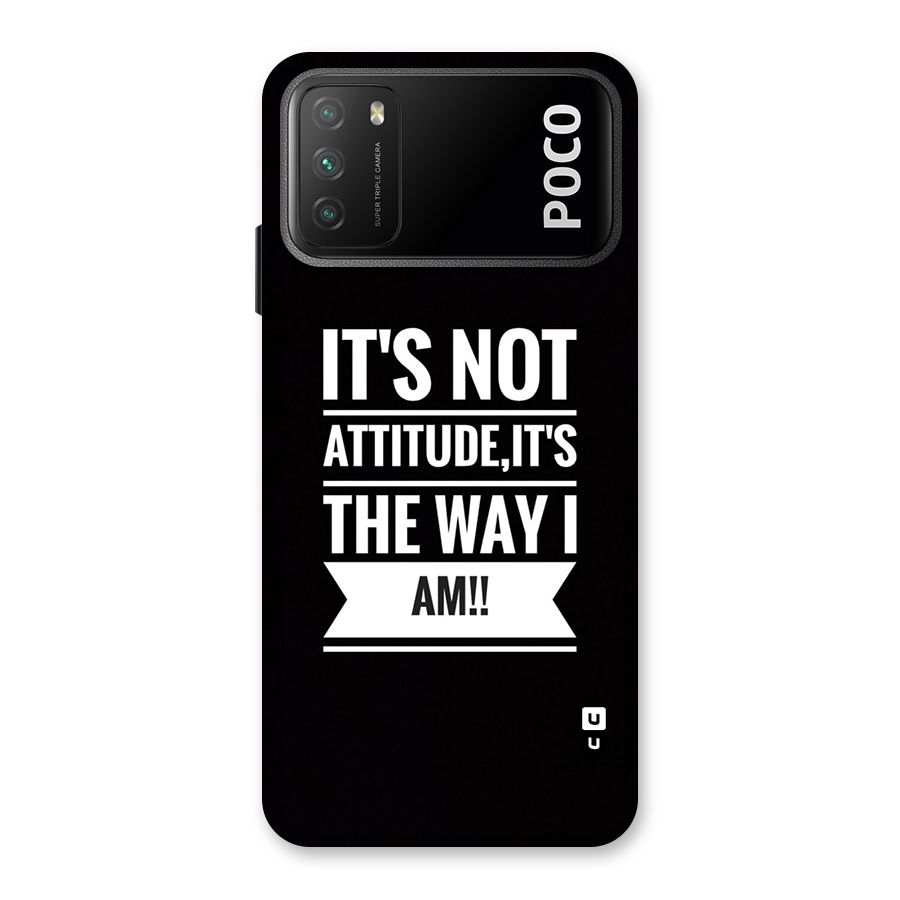 My Attitude Back Case for Poco M3