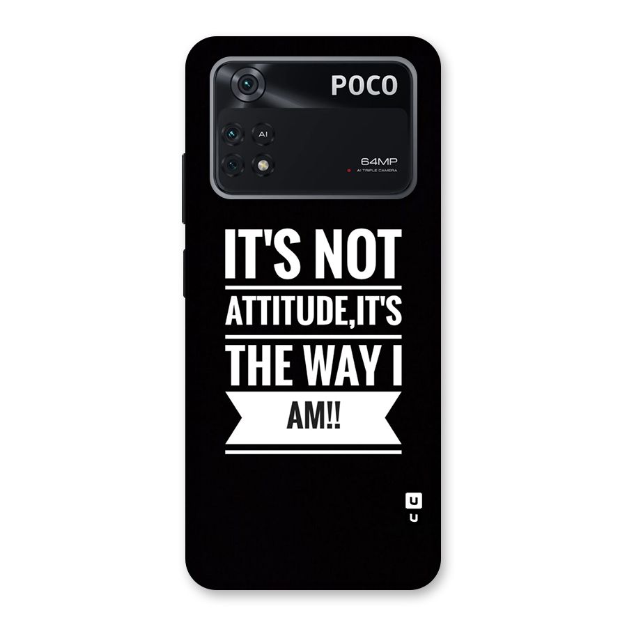My Attitude Back Case for Poco M4 Pro 4G