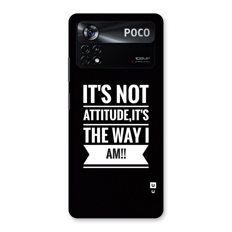 My Attitude Back Case for Poco X4 Pro 5G