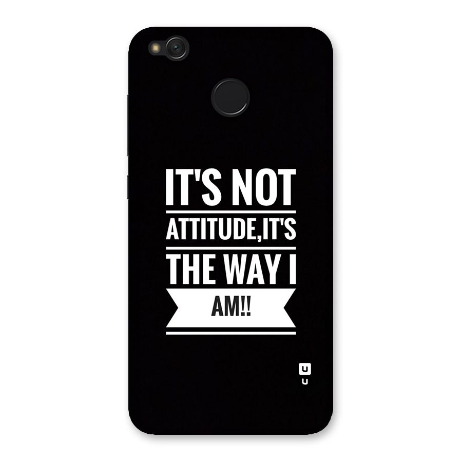 My Attitude Back Case for Redmi 4