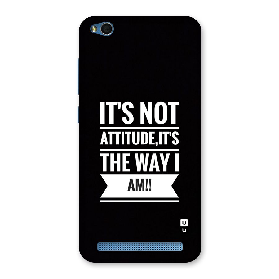 My Attitude Back Case for Redmi 5A