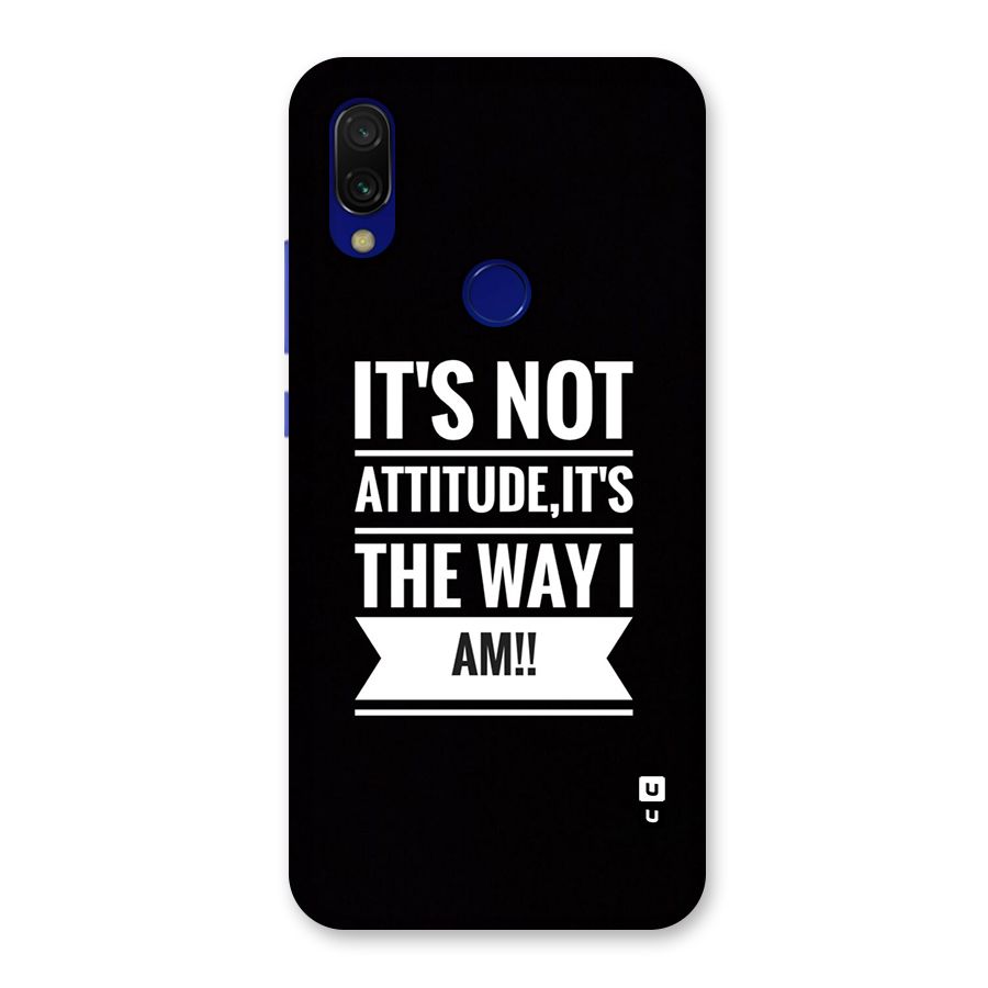 My Attitude Back Case for Redmi 7